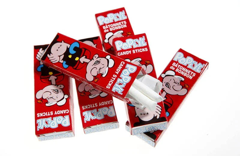 Popeye Candy Sticks Fun Size, 75ct, 187g/6.5 oz. Bag {Imported from Canada}